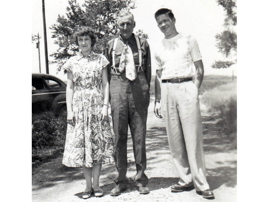 Sam Waller with Dorris Waller and Willis Berry