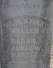 William Monroe Waller gravestone 3